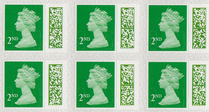 50 x 2nd class barcode stamps (75p)